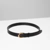 Accent Solid Brass Leather Belt