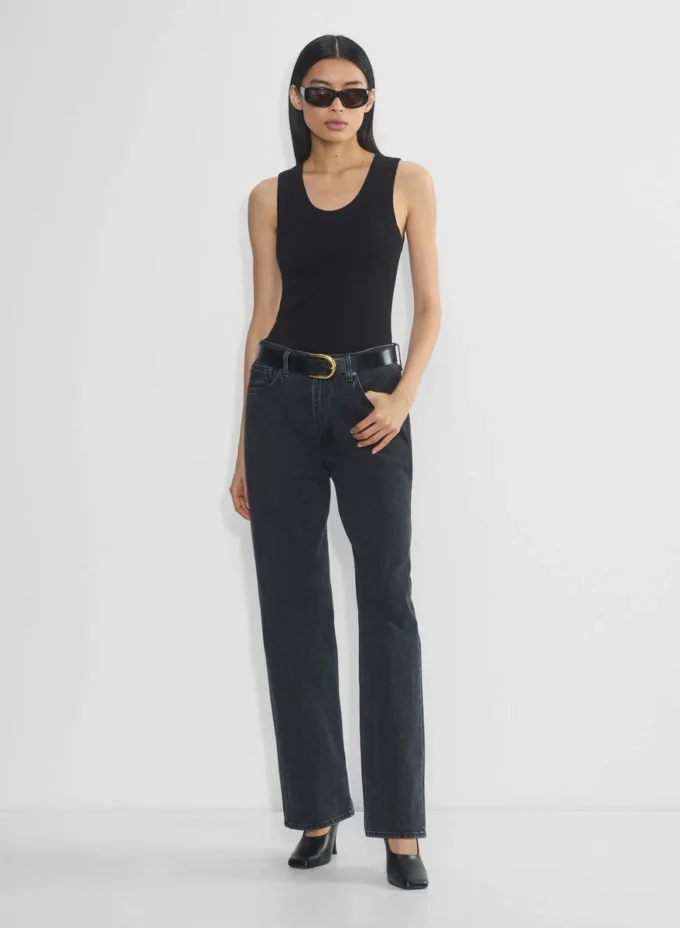 Accent Solid Brass Leather Wide Belt