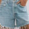 AGOLDE Parker Long Jean Short