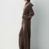 Audrina velour-hettegenser