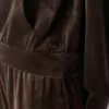 Audrina velour-hettegenser