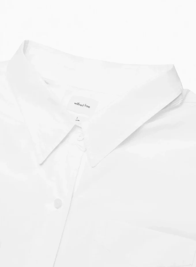 Avslappet poplin-skjorte
