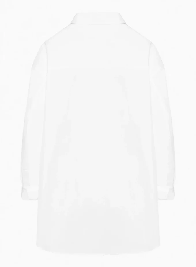 Avslappet poplin-skjorte