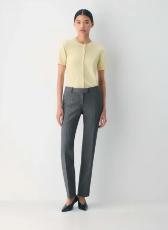 Bare Cashmere kortærmet genser med rund hals
