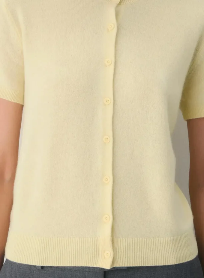 Bare Cashmere kortærmet genser med rund hals Bare Cashmere kortærmet genser med rund hals