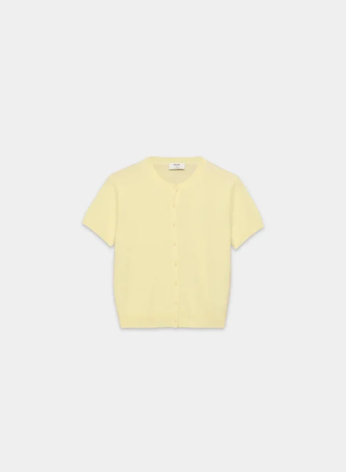 Bare Cashmere kortærmet genser med rund hals Bare Cashmere kortærmet genser med rund hals