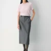 Bare Cashmere kortermet genser med rund hals Bare Cashmere kortermet genser med rund hals