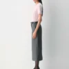Bare Cashmere kortermet genser med rund hals Bare Cashmere kortermet genser med rund hals