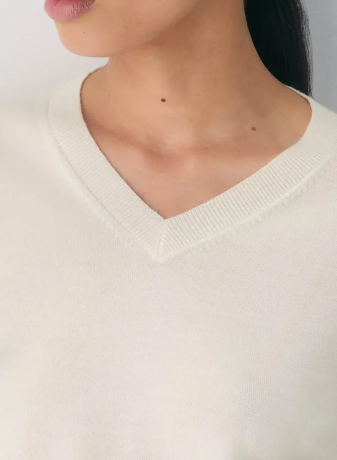 Bare Merino Wool V-neck Sweater Bare Merino Wool V-neck Sweater