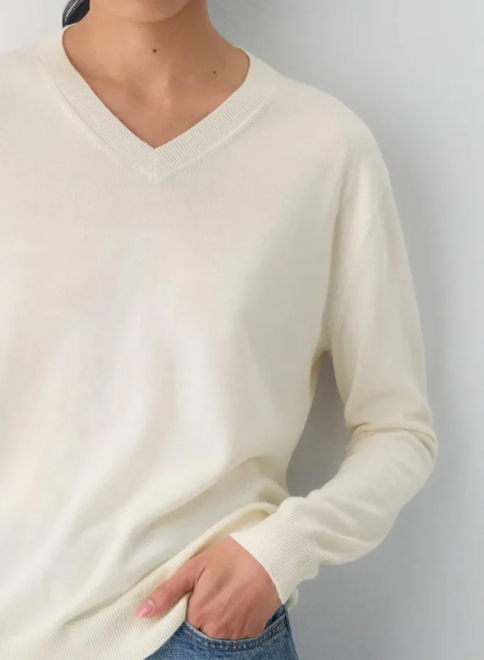 Bare Merino Wool V-neck Sweater Bare Merino Wool V-neck Sweater
