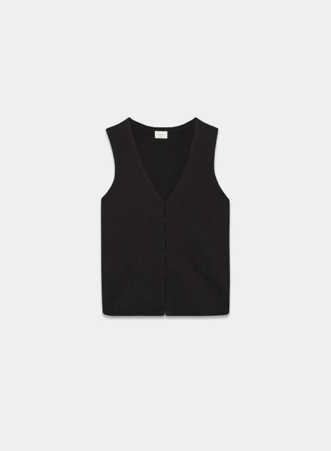 Basque Hip Sweater Vest Basque Hip Sweater Vest