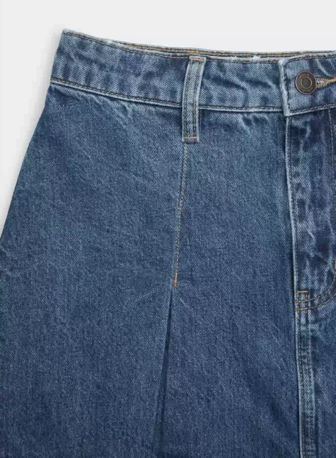 Billet Denim Skirt