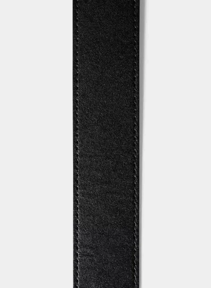 Bredt belte i solid messing og skinn