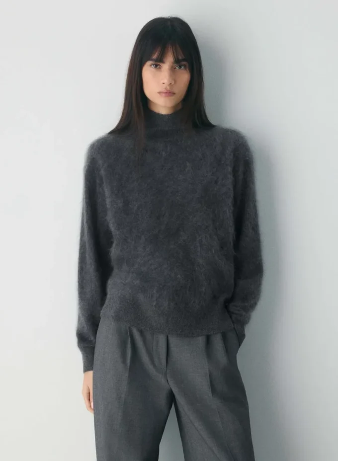 Brushed Cashmere Avslappet turtleneck Brushed Cashmere Avslappet turtleneck
