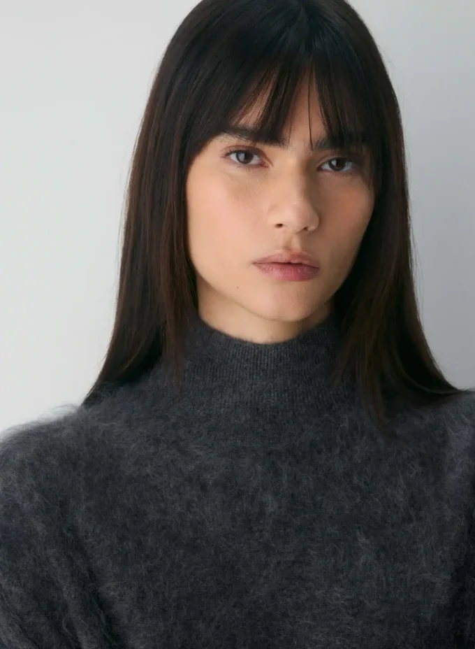 Brushed Cashmere Avslappet turtleneck Brushed Cashmere Avslappet turtleneck