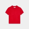 Brushed Cashmere Shortsleeve Crew Sweater Brushed Cashmere Shortsleeve Crew Sweater