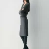 Brushed Cashmere Shrunken V-neck Sweater Brushed Cashmere Shrunken V-neck Sweater