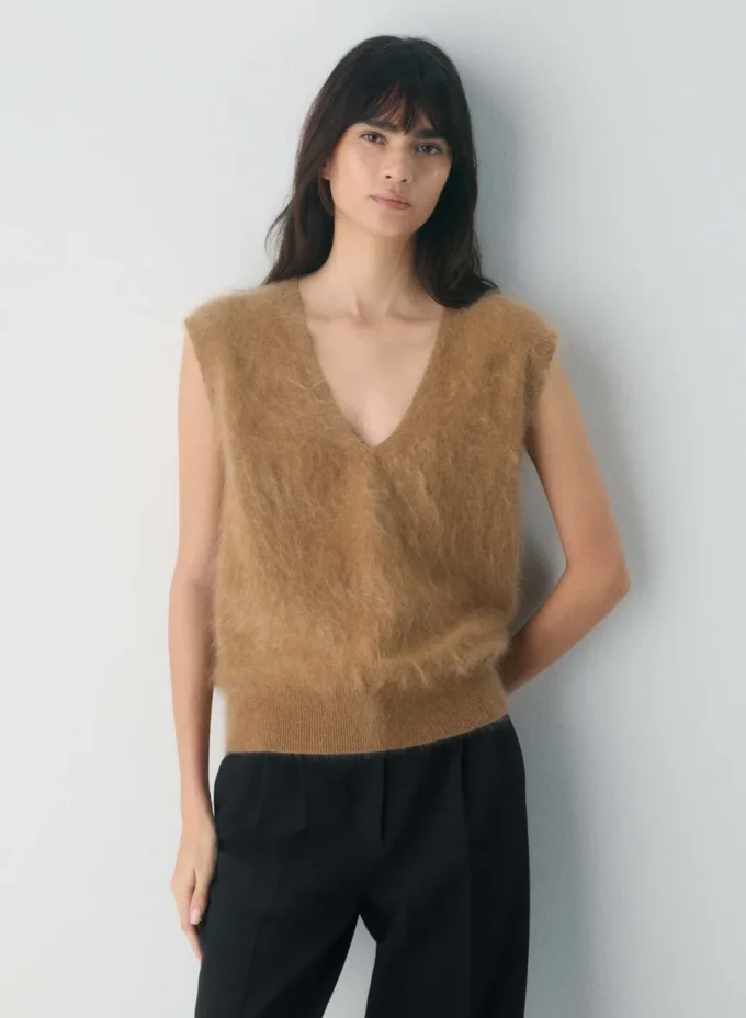 Brushed Cashmere Sweater Vest Brushed Cashmere Sweater Vest