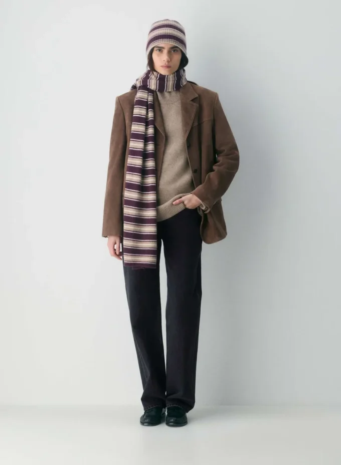 Cashmere Rib Beanie