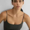 Casual Contour Squareneck Cami Hip Tank