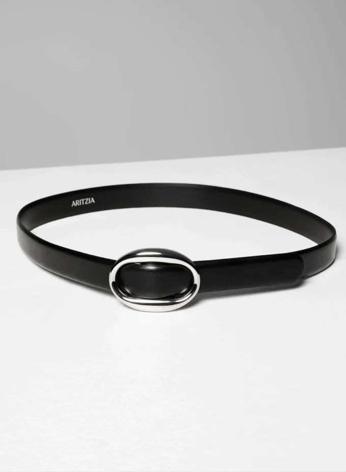 Cavalo solid messingbelte i skinn
