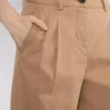 Chino Hi-rise Wide Pleated Pant
