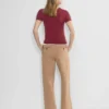 Chino Hi-rise Wide Pleated Pant