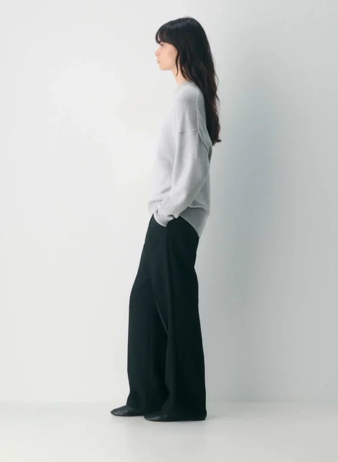 Chunky Merino Wool Crew Sweater
