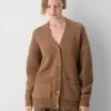 Chunky Merino Wool V-neck Cardigan Chunky Merino Wool V-neck Cardigan
