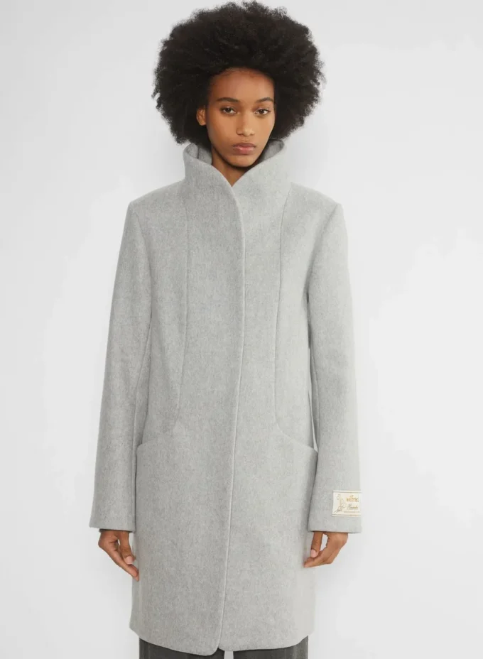 Cocoon-kåpen Ny – jomfruull og kashmir Cocoon-kåpen Ny – jomfruull og kashmir