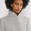 Cocoon-kåpen Ny – jomfruull og kashmir Cocoon-kåpen Ny – jomfruull og kashmir