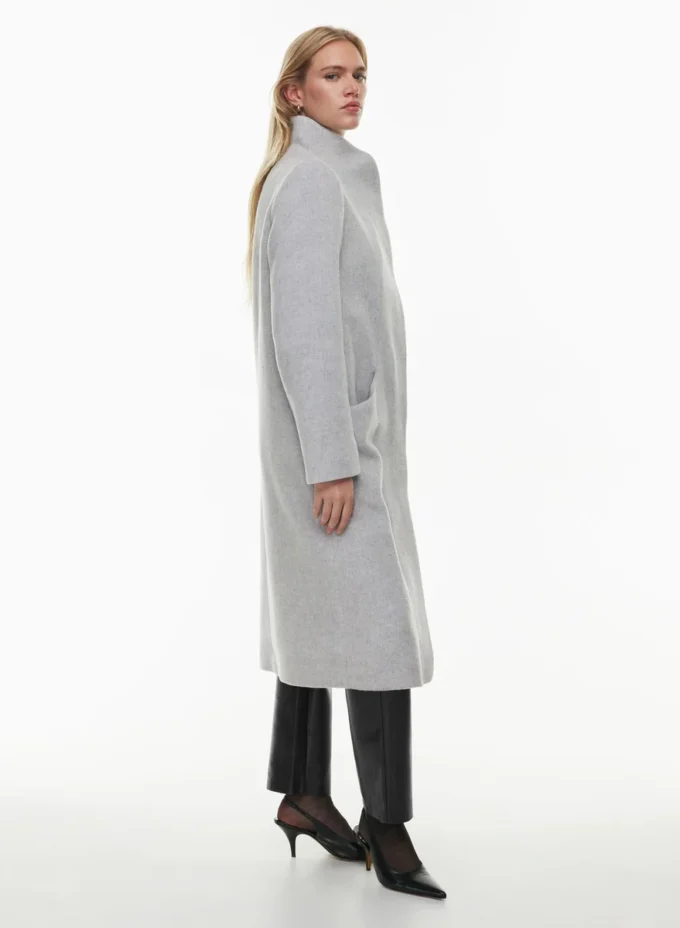 Cocoon lang frakk – ull og kashmir Cocoon lang frakk – ull og kashmir