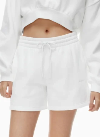 Cozy Sweatfleece Boyfriend Mid-thigh Short Cozy Sweatfleece Boyfriend Mid-thigh Short