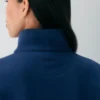 Cozy Sweatfleece Boyfriend Mock Crop Zip-up
