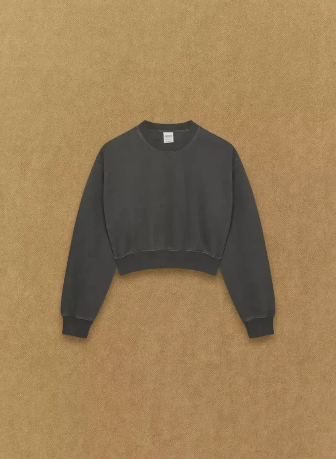 Cozy Sweatfleece Perfect Crew Crop Sweatshirt Cozy Sweatfleece Perfect Crew Crop Sweatshirt