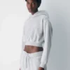 Cozy Sweatfleece Perfect Crop Hoodie Cozy Sweatfleece Perfect Crop Hoodie