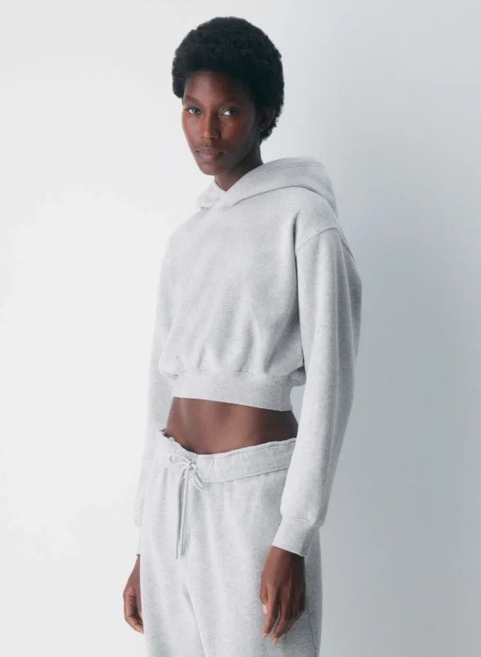 Cozy Sweatfleece Perfect Crop Hoodie Cozy Sweatfleece Perfect Crop Hoodie