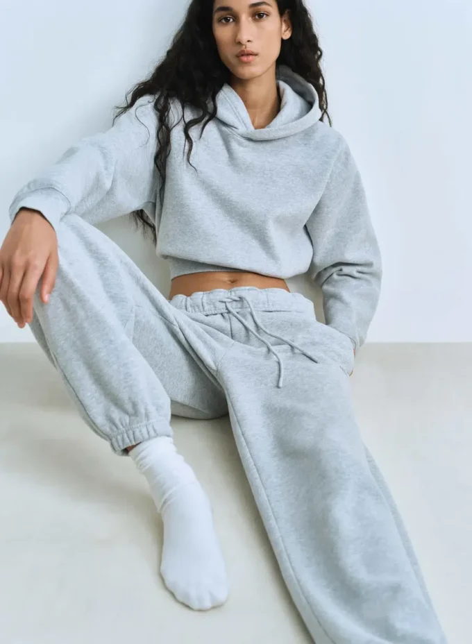 Cozy Sweatfleece Perfect Crop Hoodie Cozy Sweatfleece Perfect Crop Hoodie