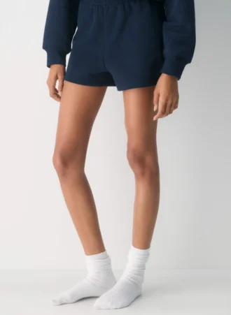 Cozy Sweatfleece Perfekte mini-shorts med høy midje