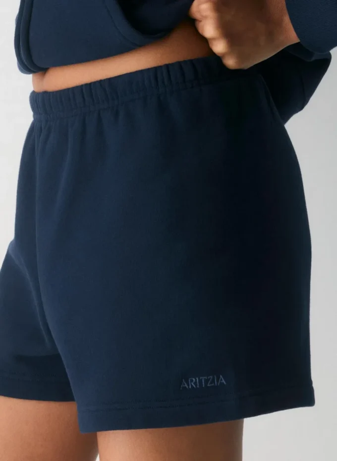 Cozy Sweatfleece Perfekte mini-shorts med høy midje Cozy Sweatfleece Perfekte mini-shorts med høy midje