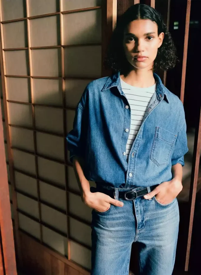 Denim Forum 80-talls Comfy Denim Shirt