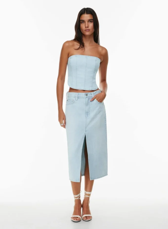 Denim Forum 90-tallet Debbie Denim Bustier Denim Forum 90-tallet Debbie Denim Bustier