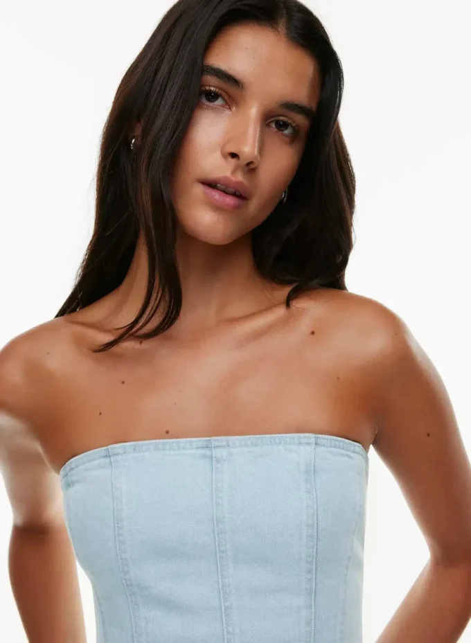 Denim Forum 90-tallet Debbie Denim Bustier Denim Forum 90-tallet Debbie Denim Bustier