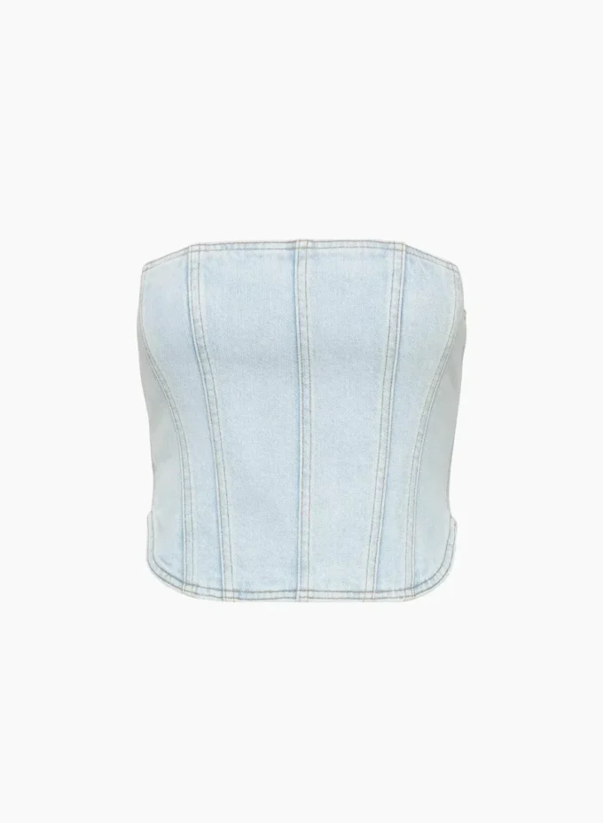 Denim Forum 90-tallet Debbie Denim Bustier Denim Forum 90-tallet Debbie Denim Bustier