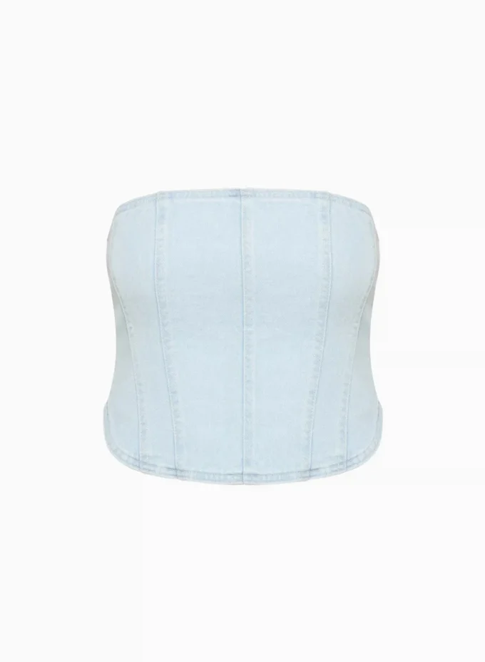 Denim Forum 90-tallet Debbie Denim Bustier Denim Forum 90-tallet Debbie Denim Bustier
