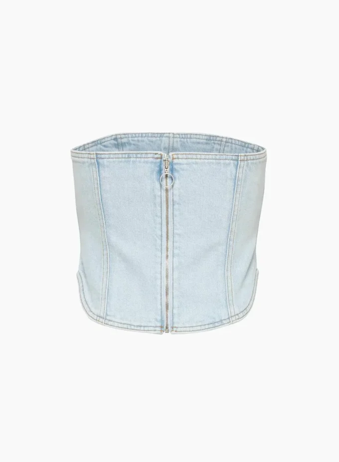 Denim Forum 90-tallet Debbie Denim Bustier Denim Forum 90-tallet Debbie Denim Bustier