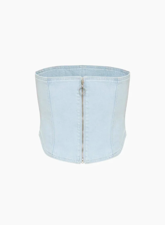 Denim Forum 90-tallet Debbie Denim Bustier Denim Forum 90-tallet Debbie Denim Bustier