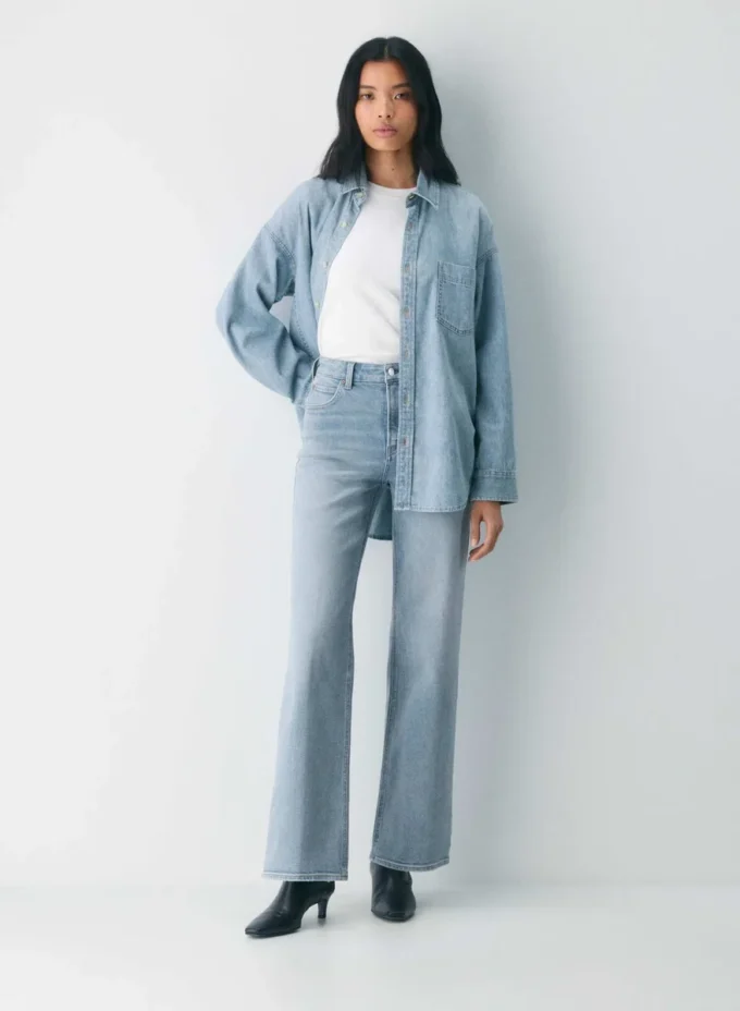 Denim Forum 90-tallet Snatched Hi-rise Wide Jean Denim Forum 90-tallet Snatched Hi-rise Wide Jean