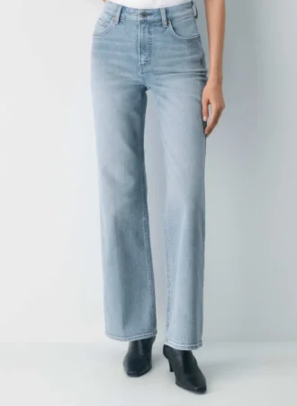 Denim Forum 90-tallet Snatched Hi-rise Wide Jean