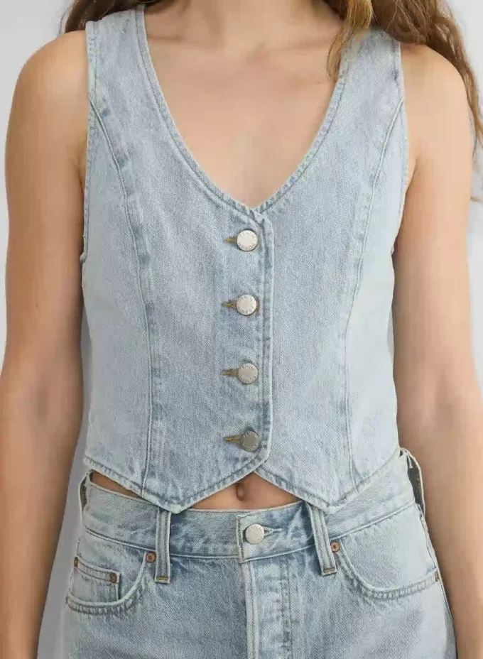 Denim Forum 90-talls Mia denimvest Denim Forum 90-talls Mia denimvest